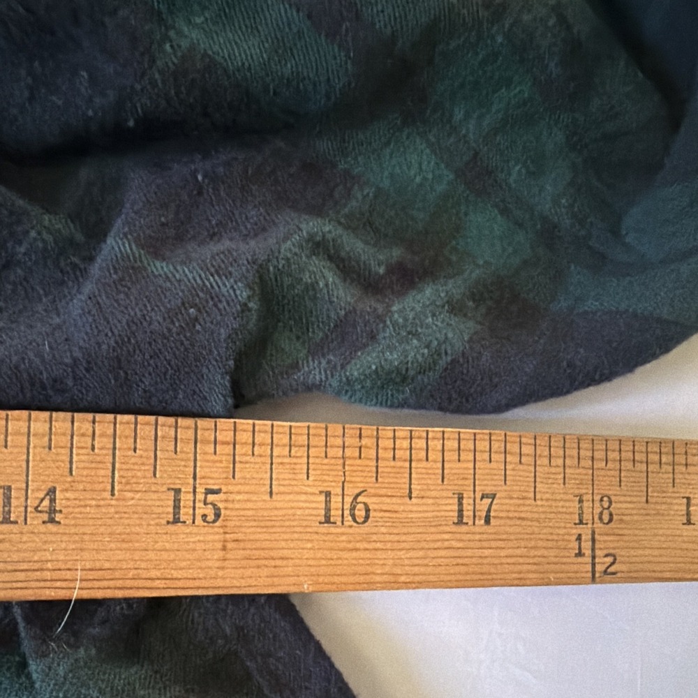 Old Navy Girls L 10/12 Blackwatch Tartan Plaid Blue Tiered Dress Long Sleeve - Picture 8 of 11